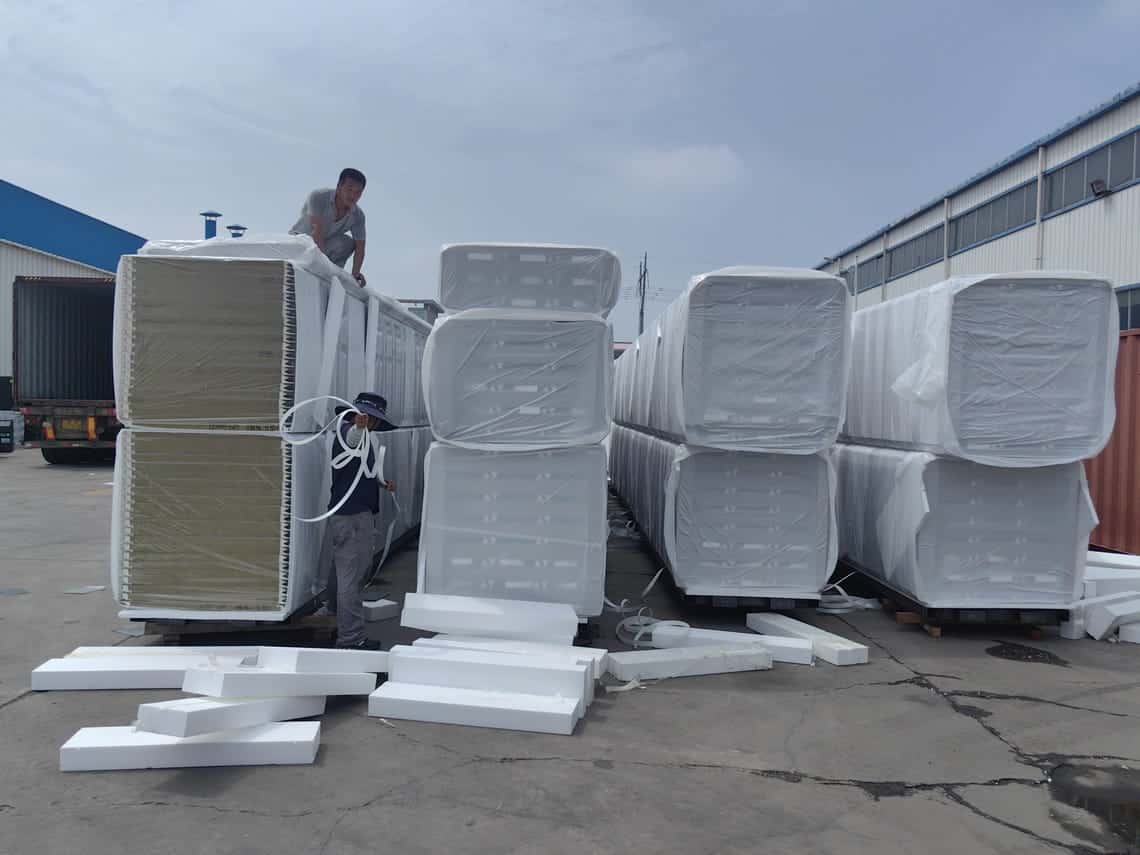 Loading of the sandwich panel